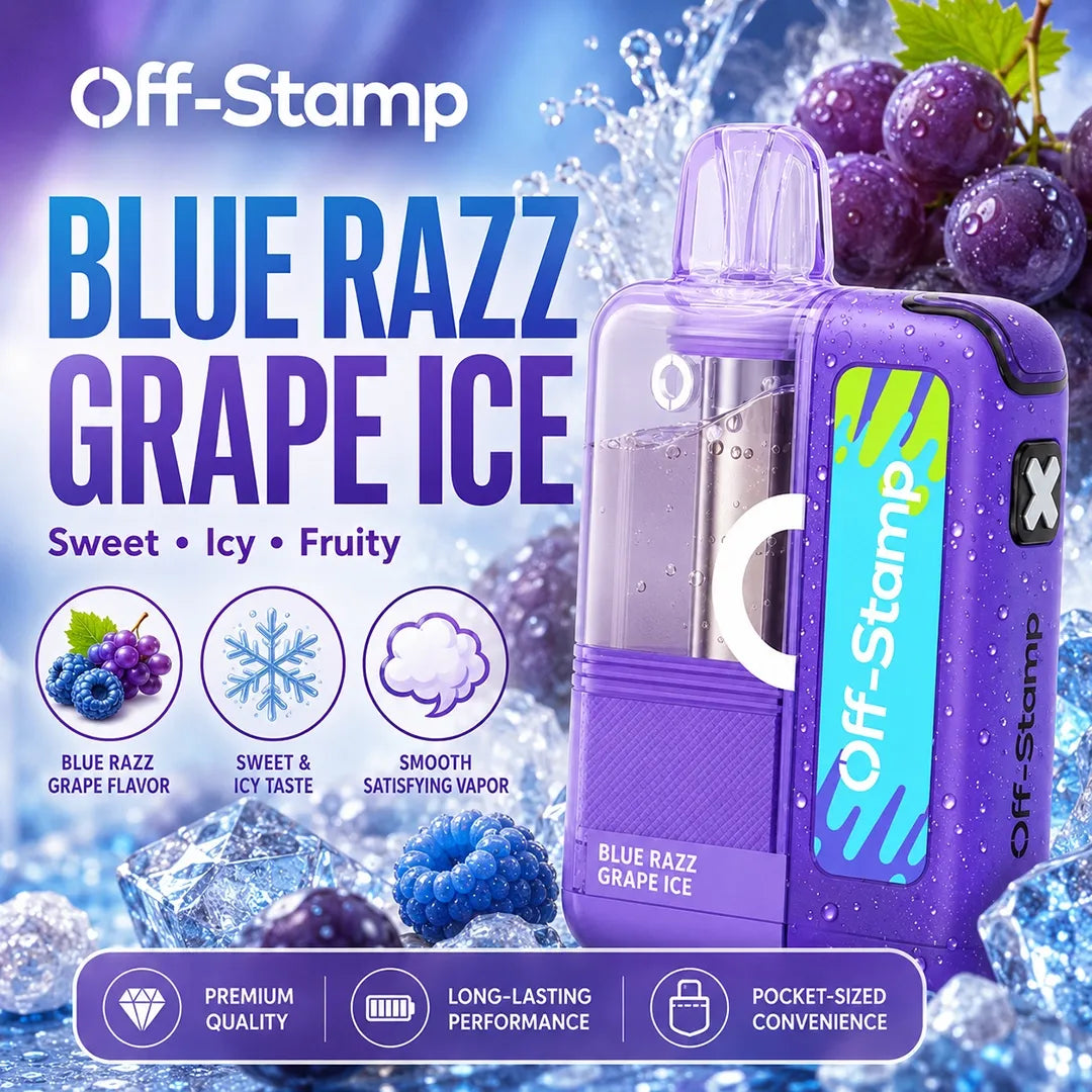 Blue Razz Grape Ice Off-Stamp X Crystal Cube Kit 35K
