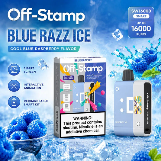 Blue Razz Ice Off-Stamp SW16000 Kit
