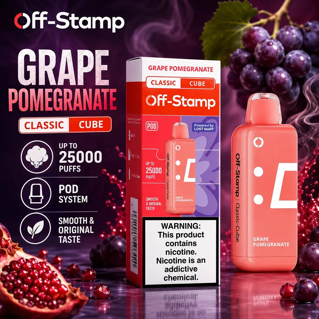 Grape Pomegranate Off-Stamp X Classic Cube Pod 25K