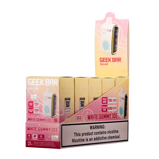 White Gummy Ice Geek Bar Pulse