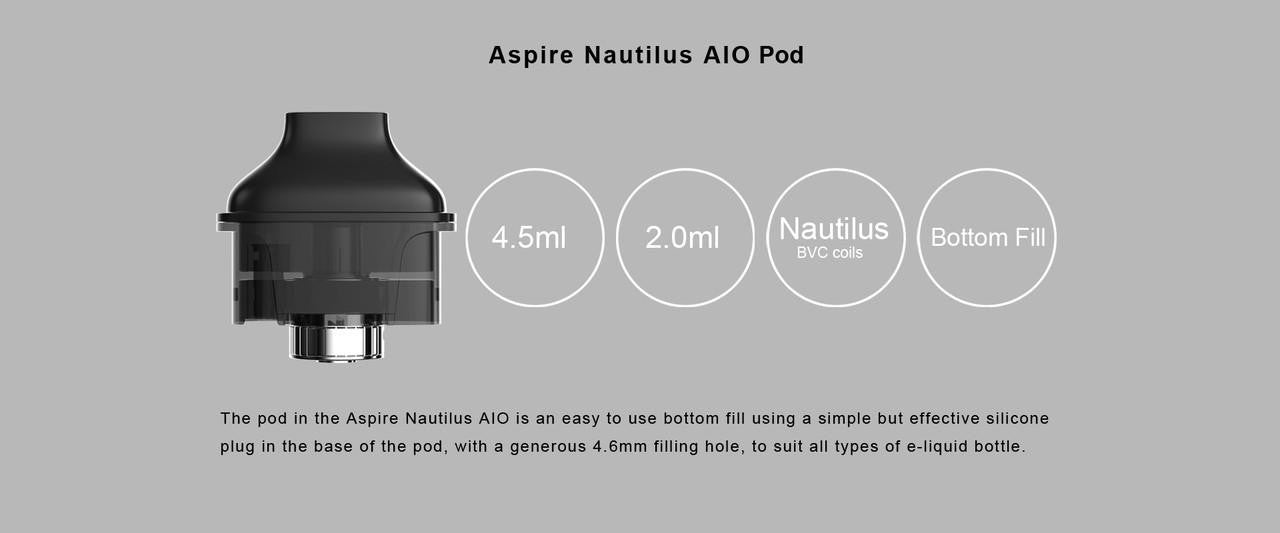 Aspire Nautilus AIO Replacement Pods 4.5ml