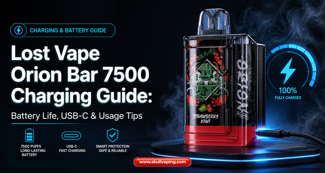 Lost Vape Orion Bar 7500 Charging Guide: Battery Life, USB-C & Usage Tips