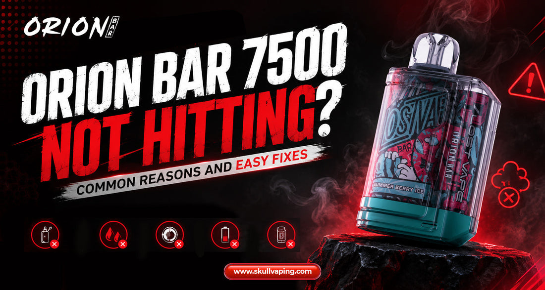 Lost Vape Orion Bar 7500 Not Hitting? Common Reasons and Easy Fixes