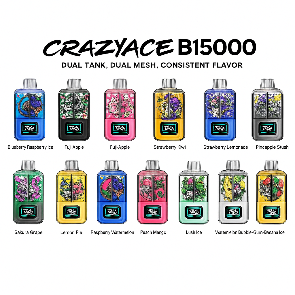 CRAZYACE B15000 Dual Tank 2 x 10ml