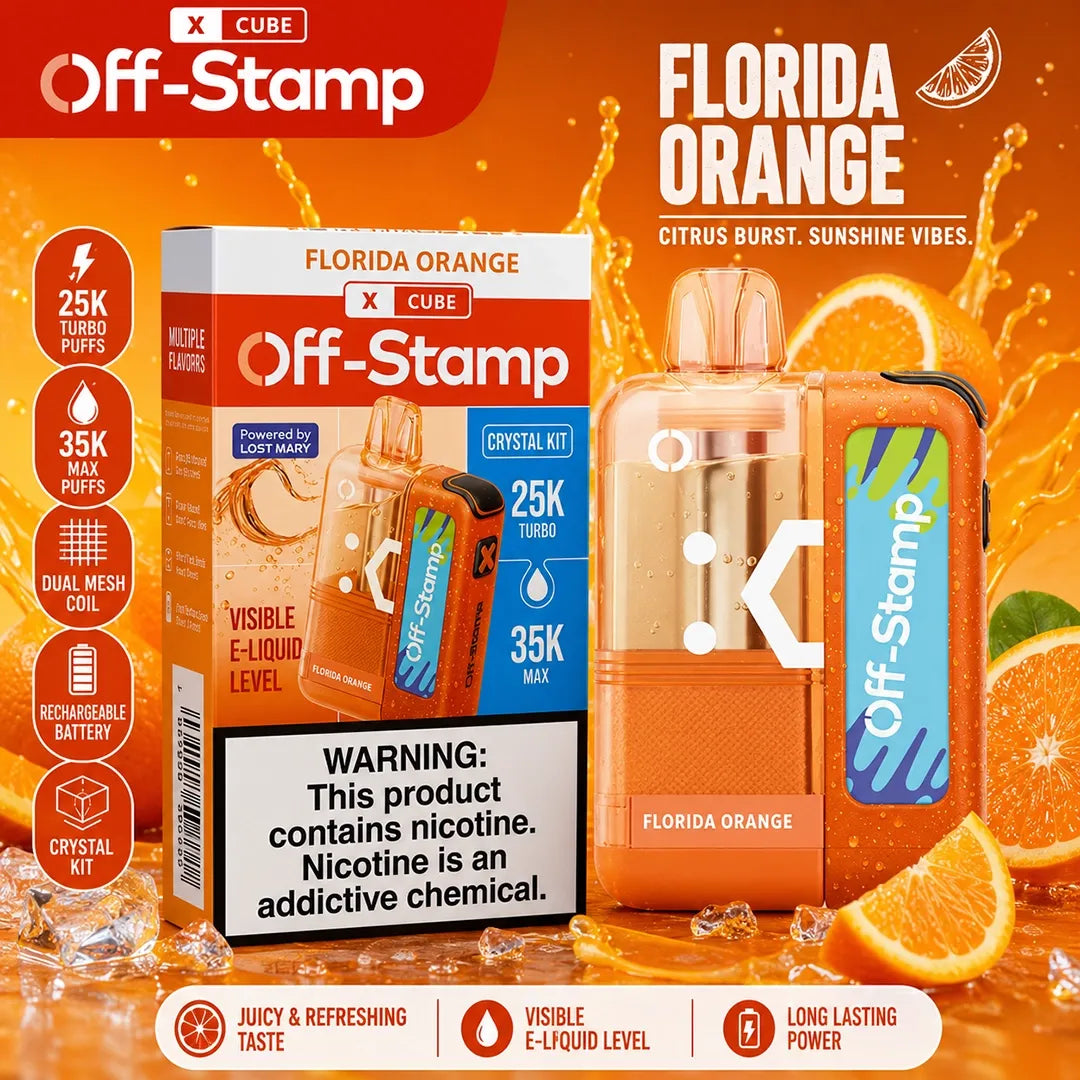 Florida Orange Off-Stamp X Crystal Cube Kit 35K