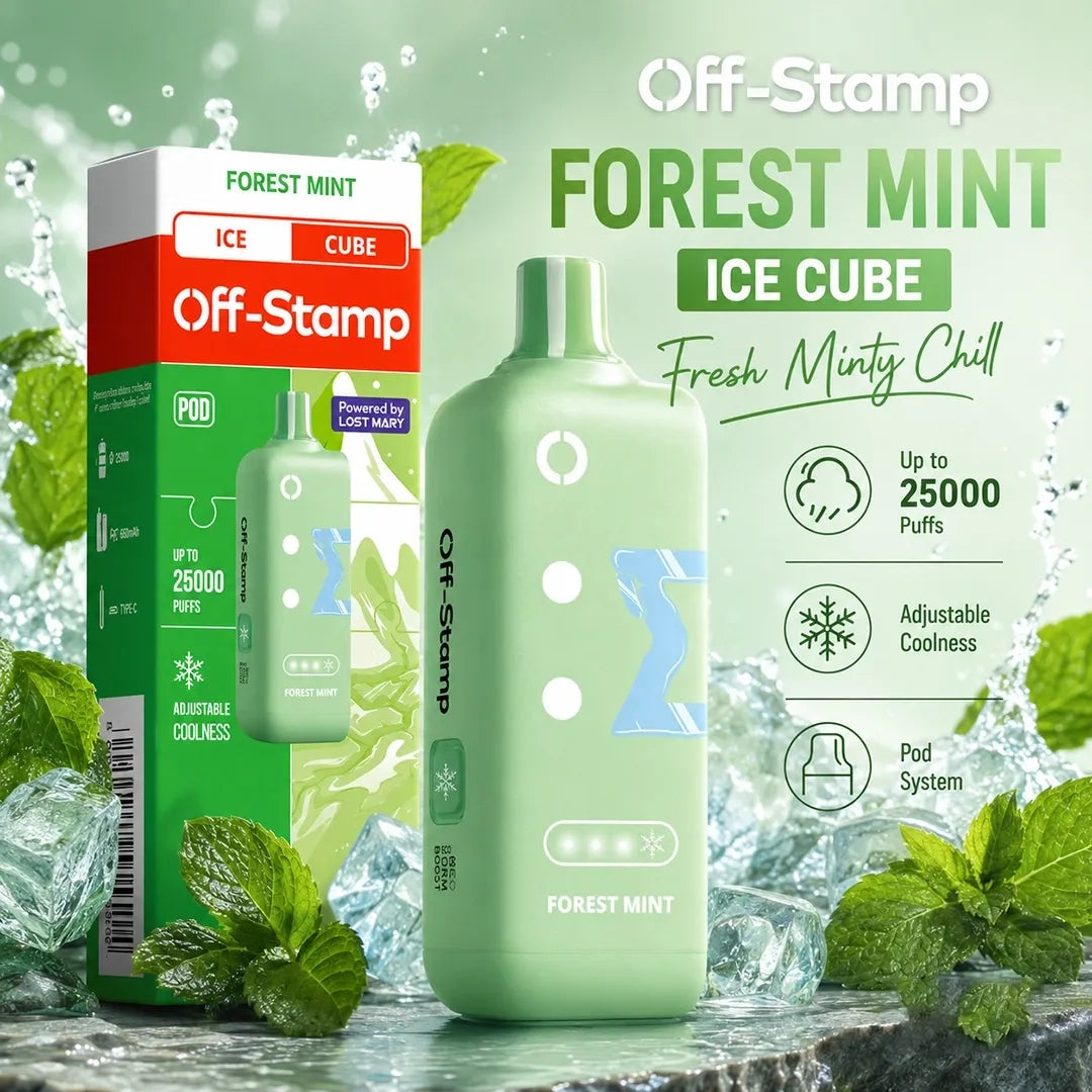 Forest Mint Off-Stamp X Ice Cube Pod 25K