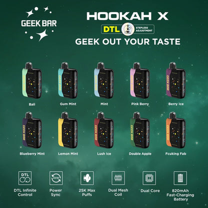 Geek Bar Hookah X 25K