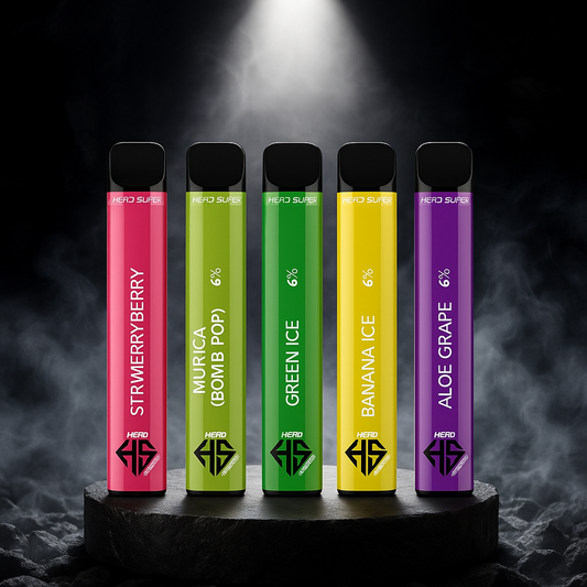 HERO Super Disposable 6% 1600 Puffs