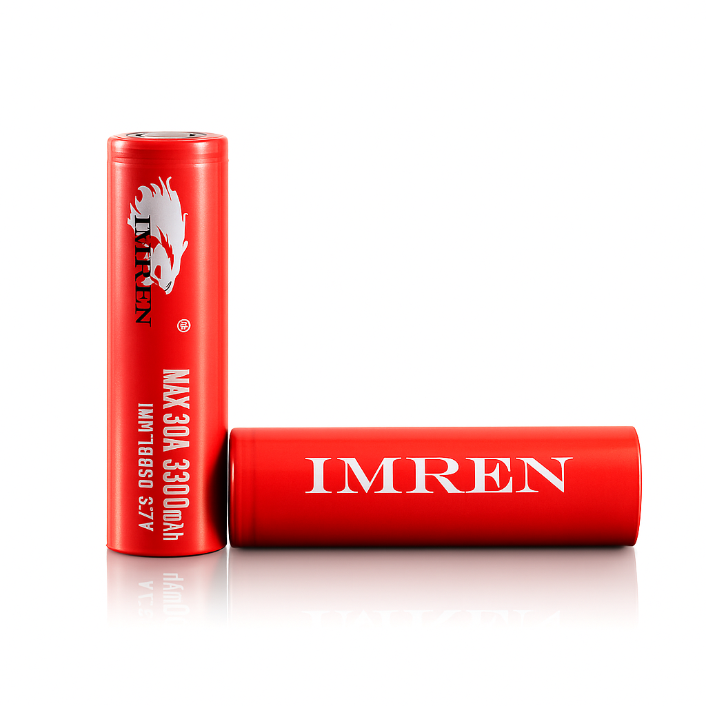 Imren 18650 3300mah 30A Red (Now 2 Packs)