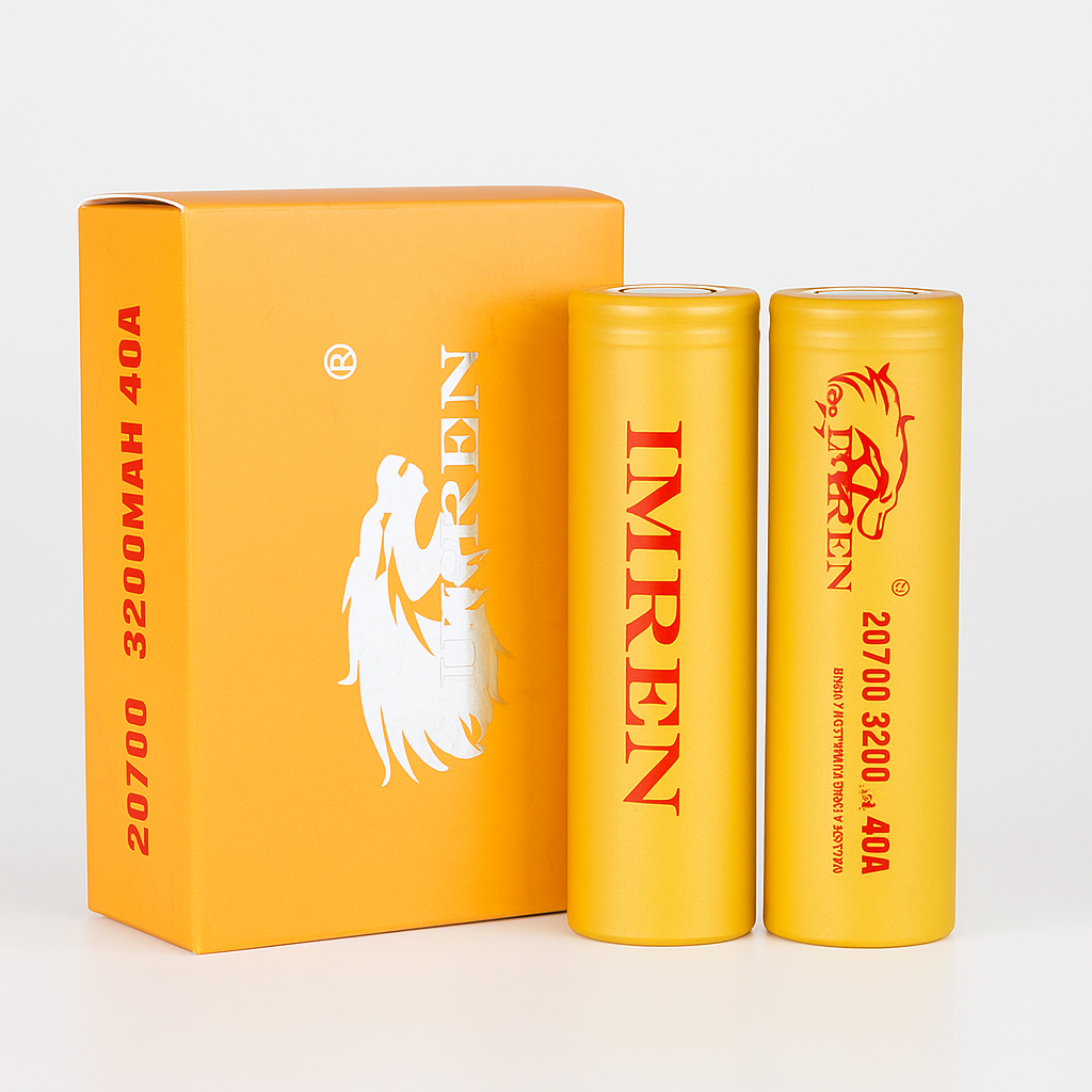 Imren 20700 battery (3200mah/ 40a) (Gold) 2pc