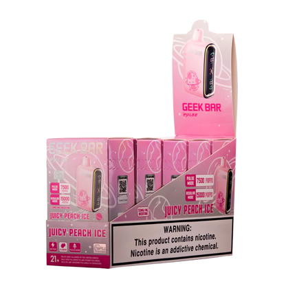 Juicy Peach Ice Geek Bar Pulse