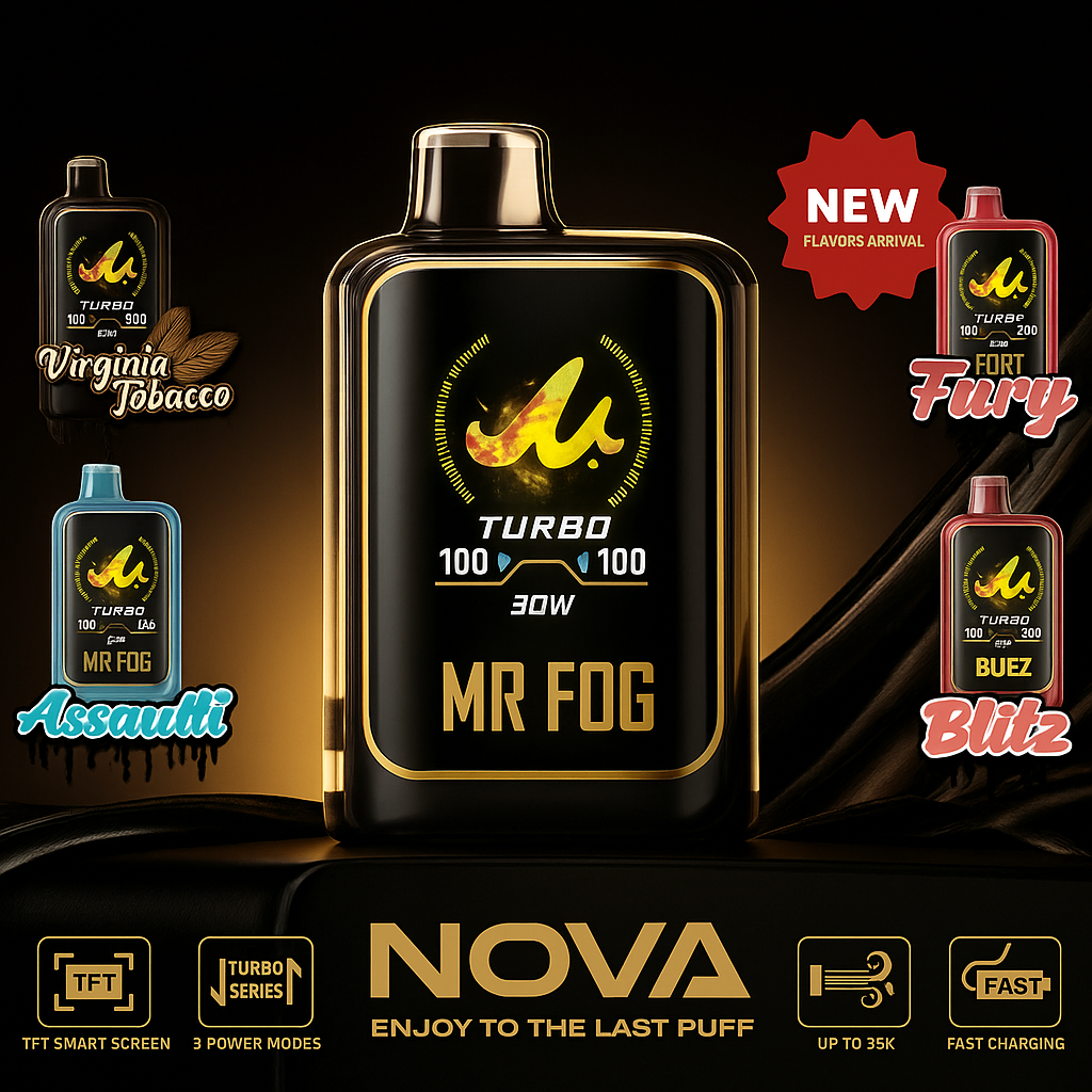 Mr Fog NOVA 36K | Mega 5-Pack Disposable Vapes