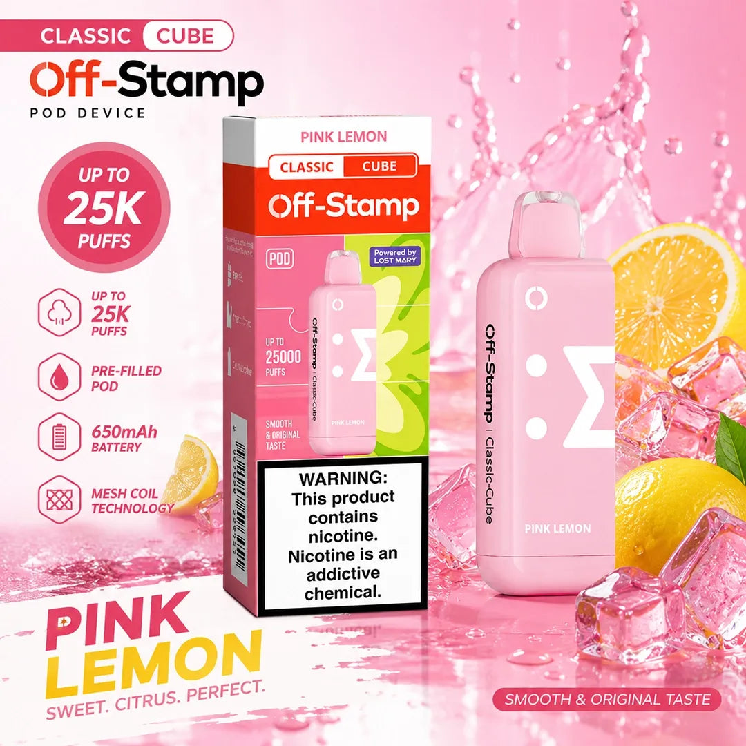 Pink Lemon Off-Stamp X Classic Cube Pod 25K