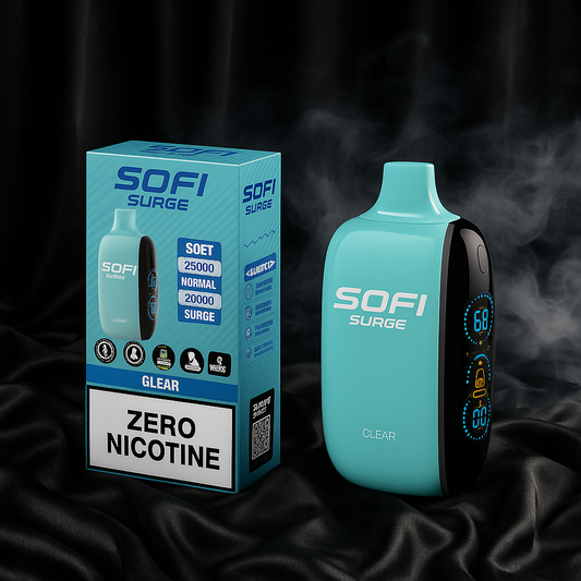 SOFI Surge 25000 Zero Nicotine Clear Disposable