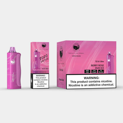 Berry Rose Duo Ice – 8000 Puffs Disposable Vape