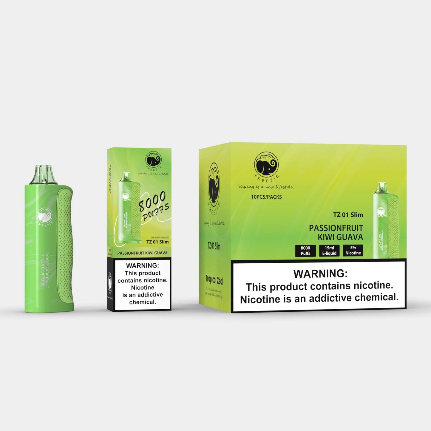 Passionfruit Kiwi Guava Vape – 8000 Puffs Disposable