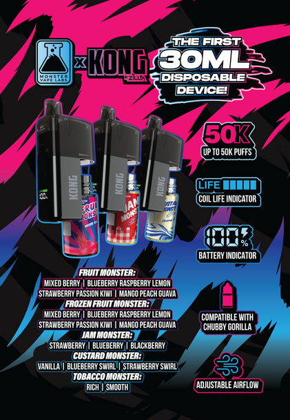 Kong by Zilla x Monster Vape Labs 50K