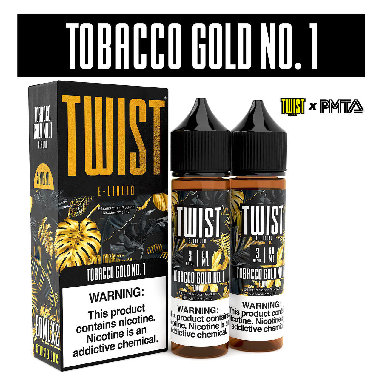 TWIST Menthol & Tobacco Premium E-Liquid 60ml 2pk